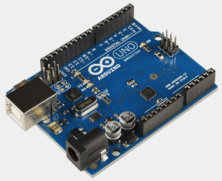 Arduino Uno Microcontroller hardware used with ZIM on the Canvas